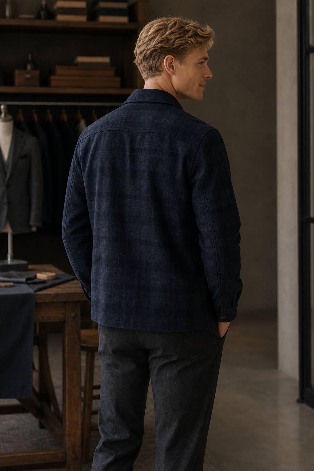 Clerk 10 tailored jacket back shoulder read