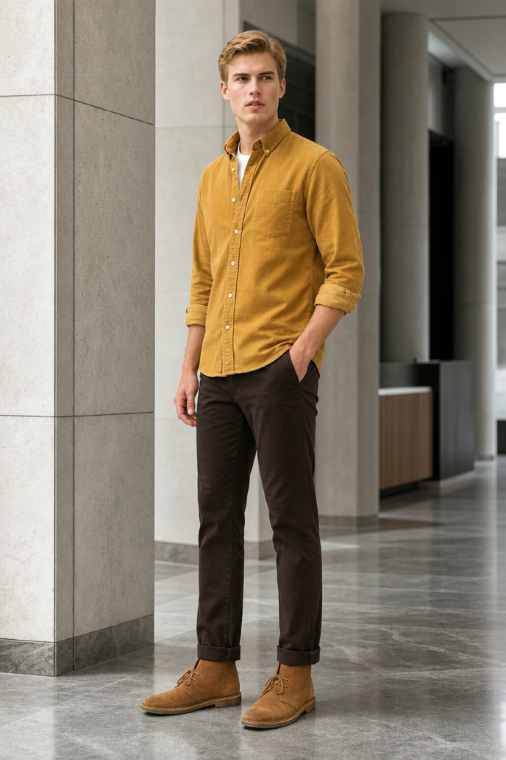 Bounces 56 Oxford shirt front fit record