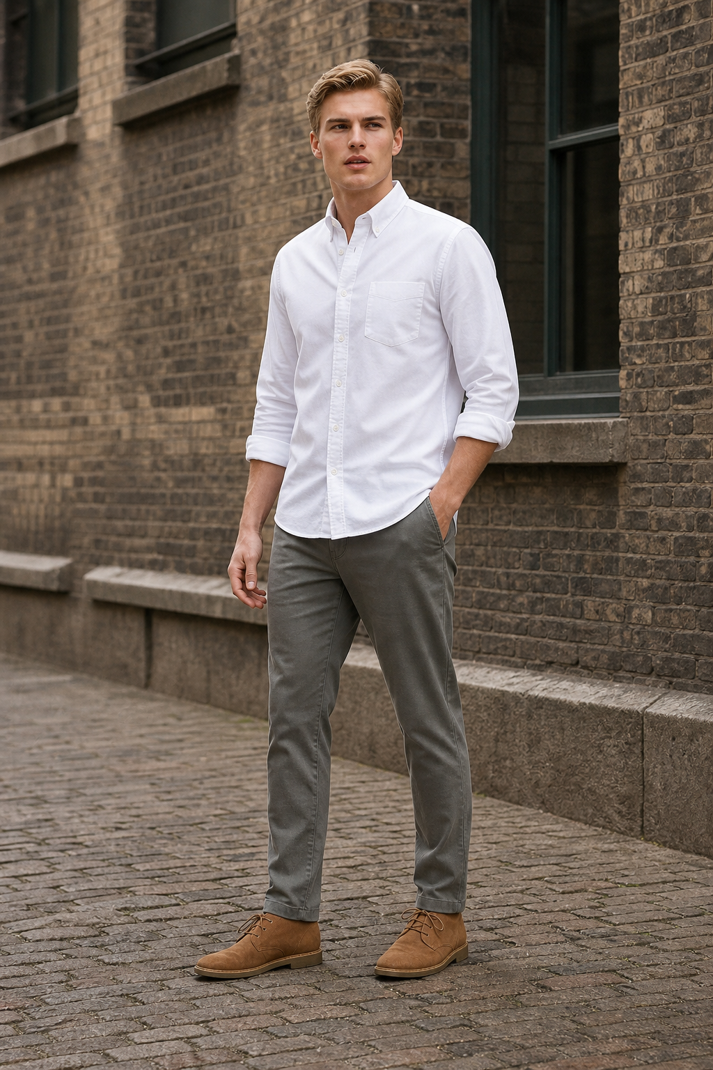 Clerk 71 Oxford shirt fit file preview