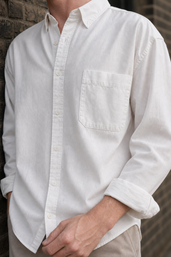 Macit Lightweight Overshirt fabric detail