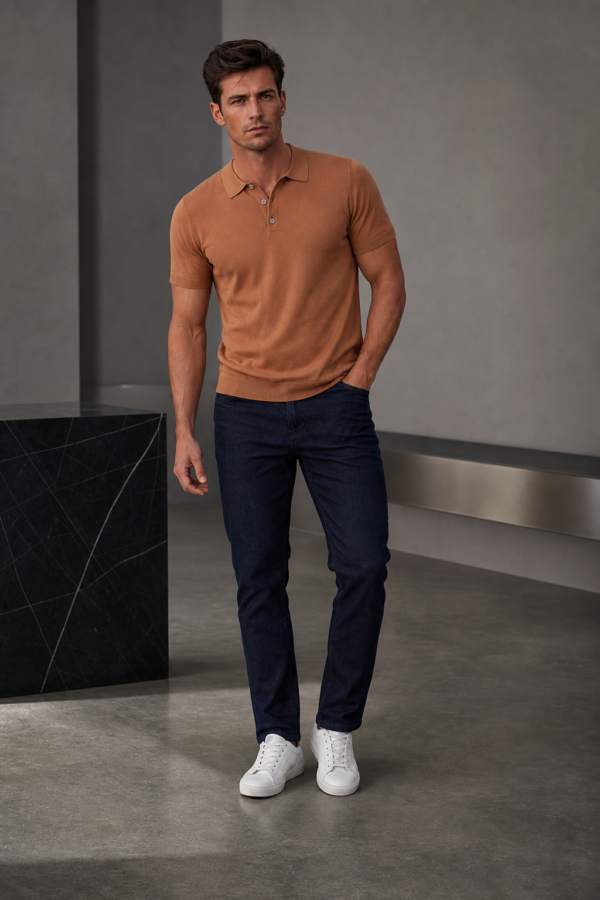 Bounces 07 knit polo product hero