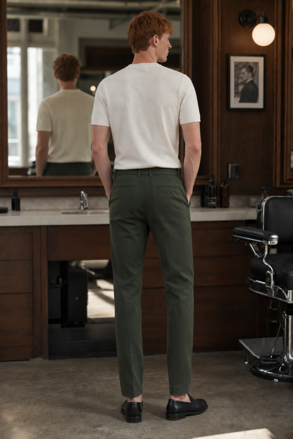 Barber 08 drawcord trouser back or construction
