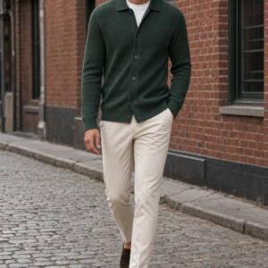 Forge 09 rib cardigan product hero