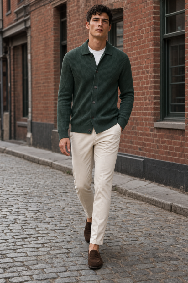 Forge 09 rib cardigan product hero
