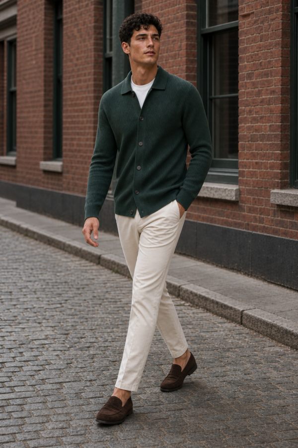Forge 09 rib cardigan alternate angle