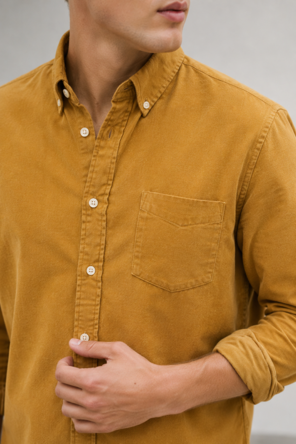 Clerk 11 Oxford shirt fabric detail