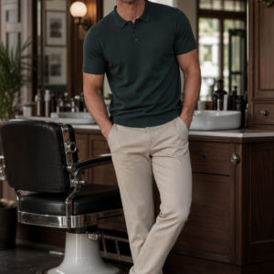 Clerk 12 knit polo product hero