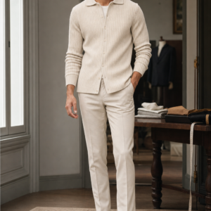 N9 14 rib cardigan product hero