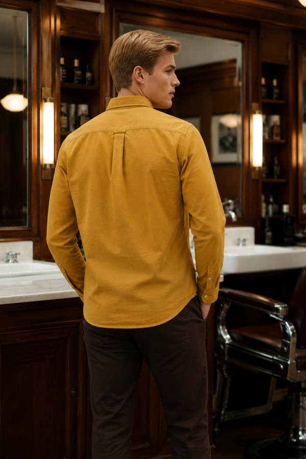 Bounces 16 Oxford shirt back or construction