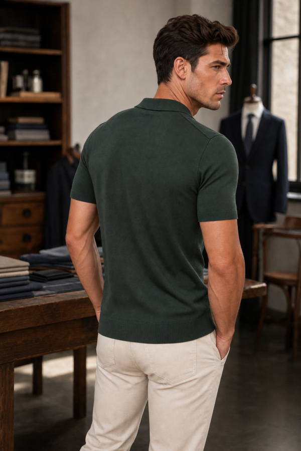 Clerk 22 knit polo back or construction