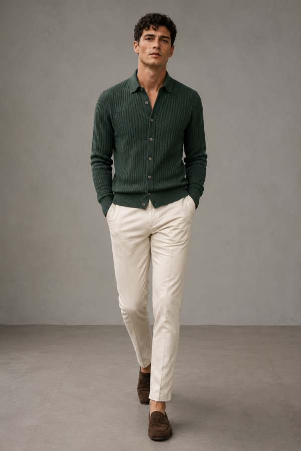 N9 24 rib cardigan product hero
