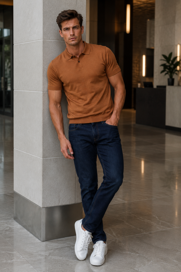 Bounces 27 knit polo product hero