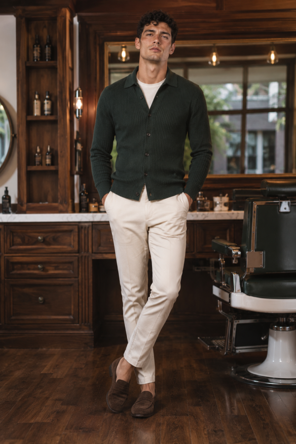 Forge 29 rib cardigan product hero