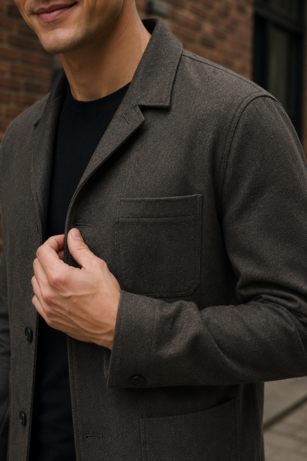 Clerk 30 tailored jacket fabric detail