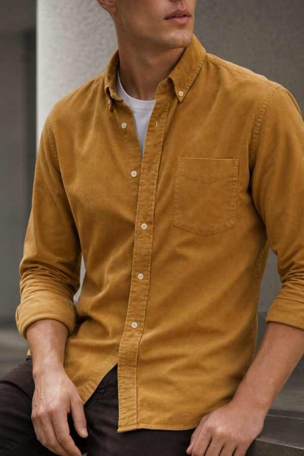 Clerk 31 Oxford shirt fabric detail