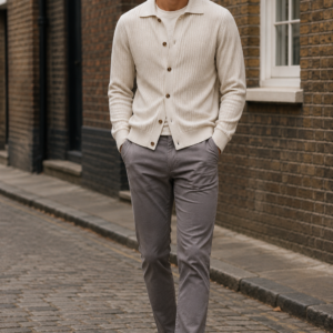 N9 34 rib cardigan product hero