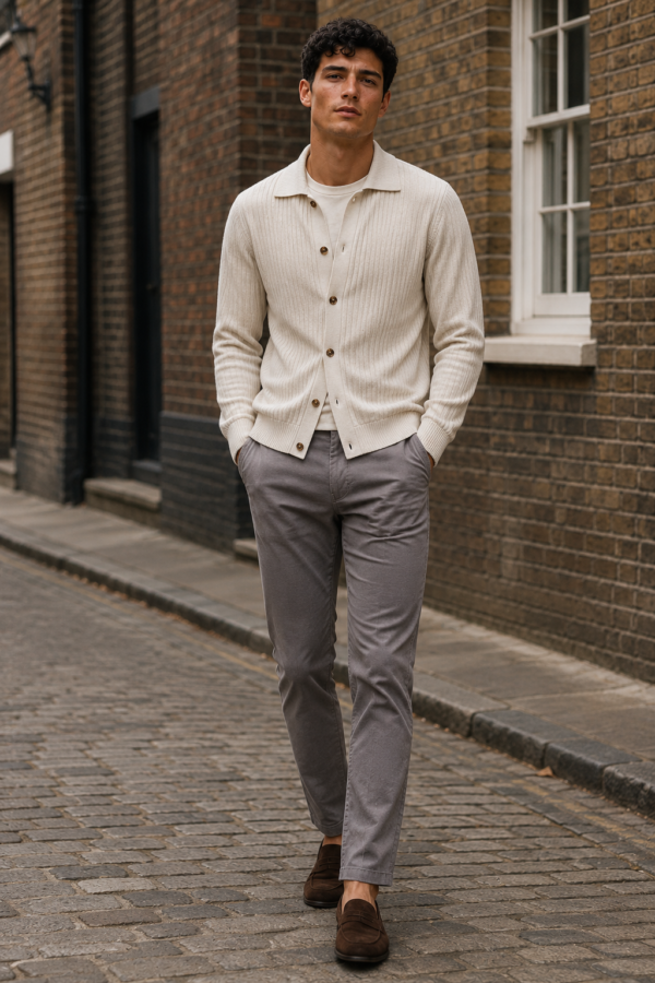 N9 34 rib cardigan product hero