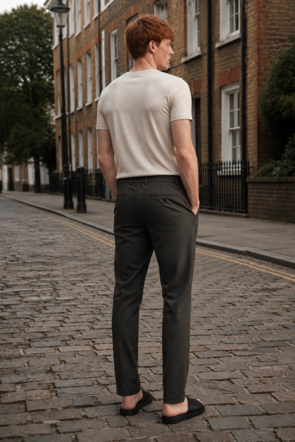 Barber 38 drawcord trouser back or construction