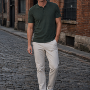 Clerk 42 knit polo product hero