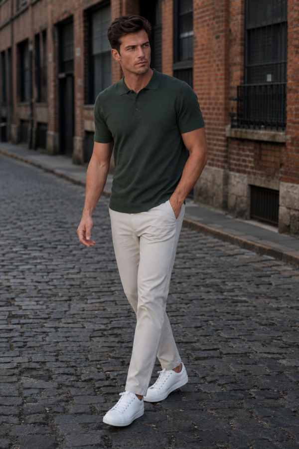 Clerk 42 knit polo alternate angle