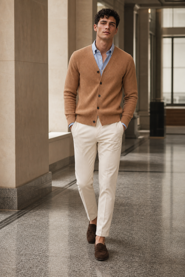N9 44 rib cardigan product hero
