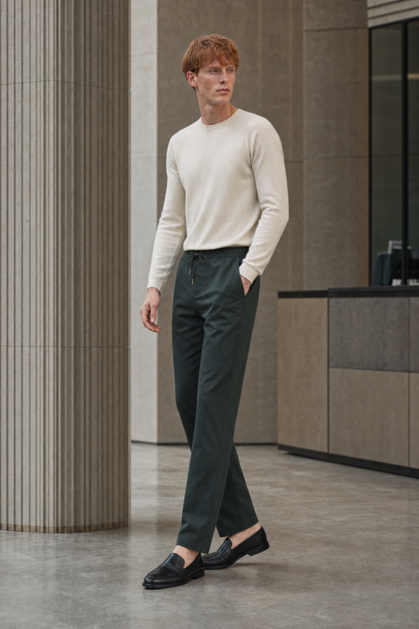 Barber 48 drawcord trouser alternate angle
