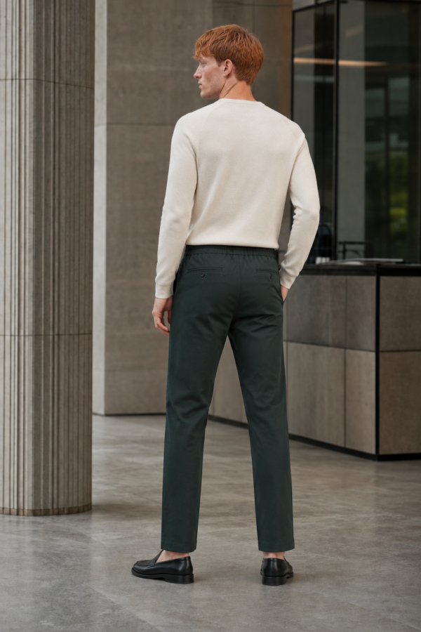 Barber 48 drawcord trouser back or construction