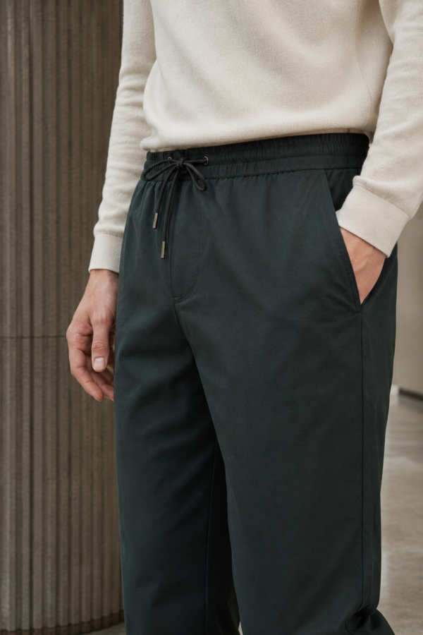 Barber 48 drawcord trouser fabric detail