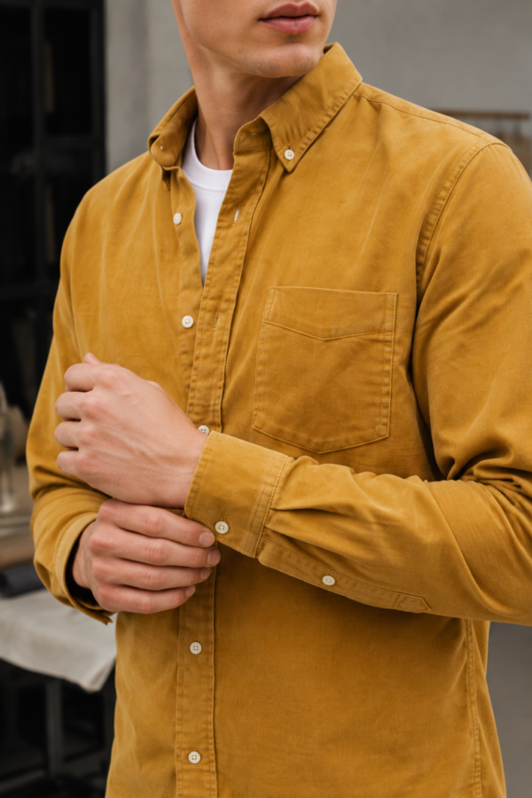 Clerk 51 Oxford shirt fabric detail