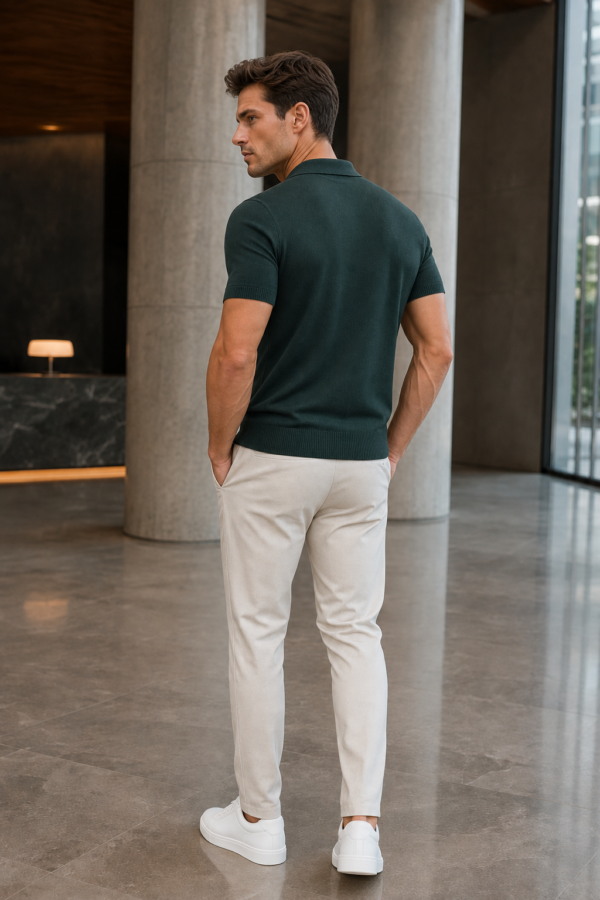 Clerk 52 knit polo back or construction