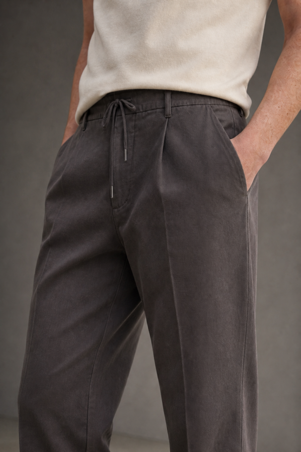 Turner 53 drawcord trouser fabric detail