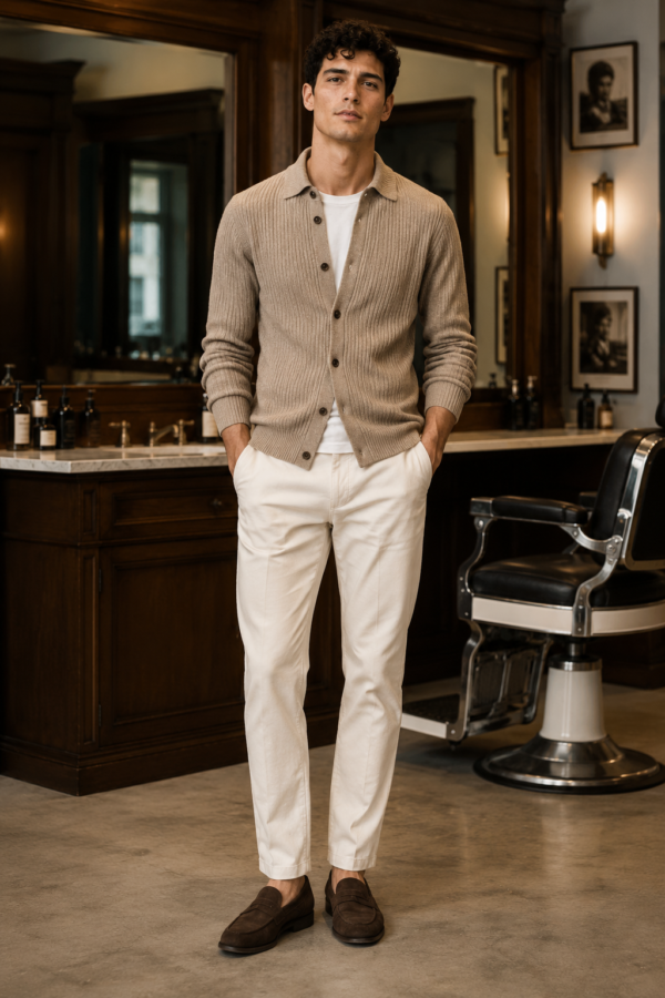 N9 54 rib cardigan product hero
