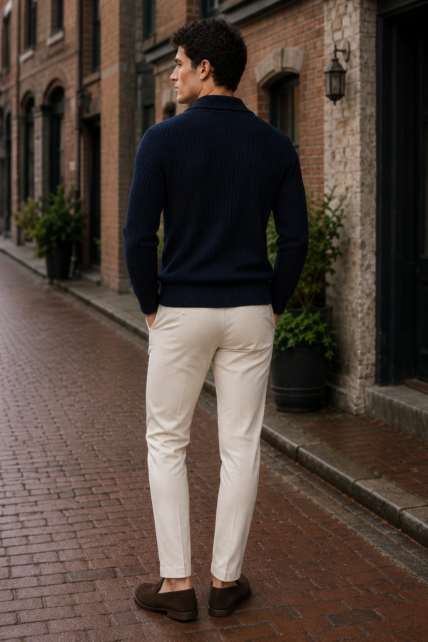 Forge 59 rib cardigan back or construction