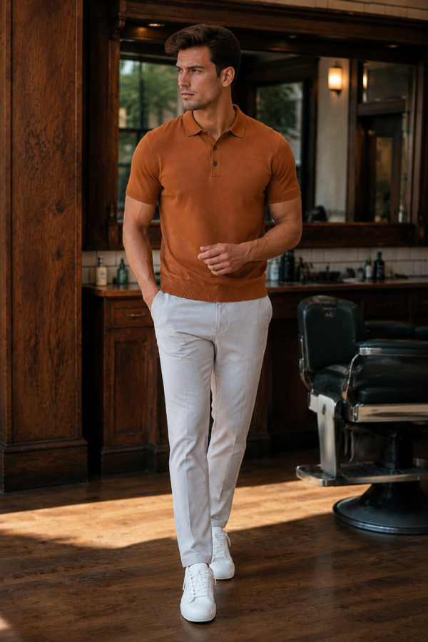 Clerk 62 knit polo alternate angle