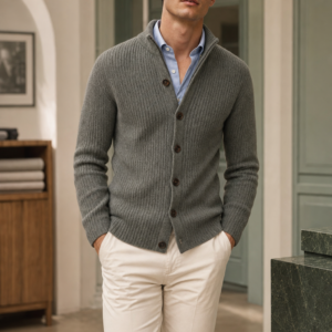 N9 64 rib cardigan product hero