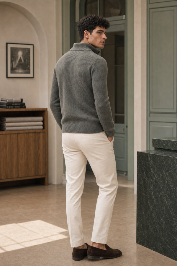 N9 64 rib cardigan back or construction