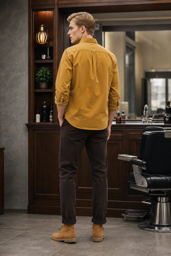 Bounces 66 Oxford shirt back or construction