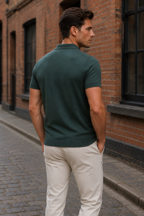 Bounces 67 knit polo back or construction