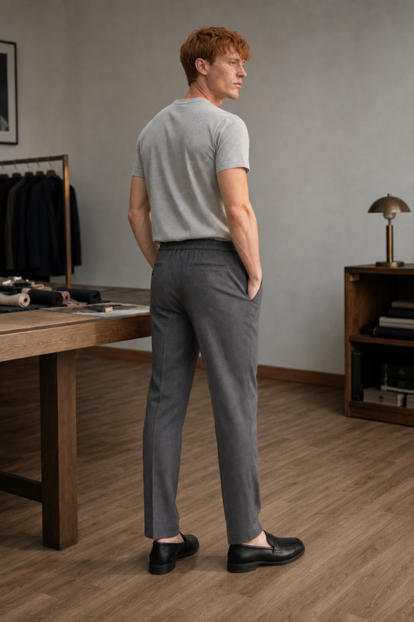 Barber 68 drawcord trouser back or construction