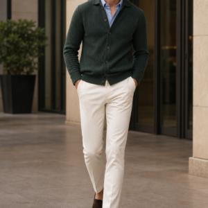 Forge 69 rib cardigan product hero