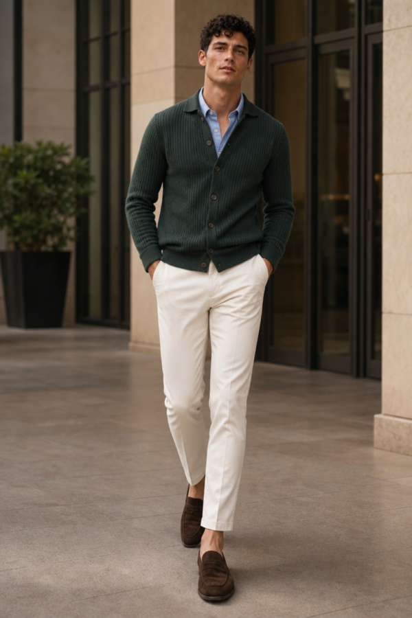 Forge 69 rib cardigan product hero