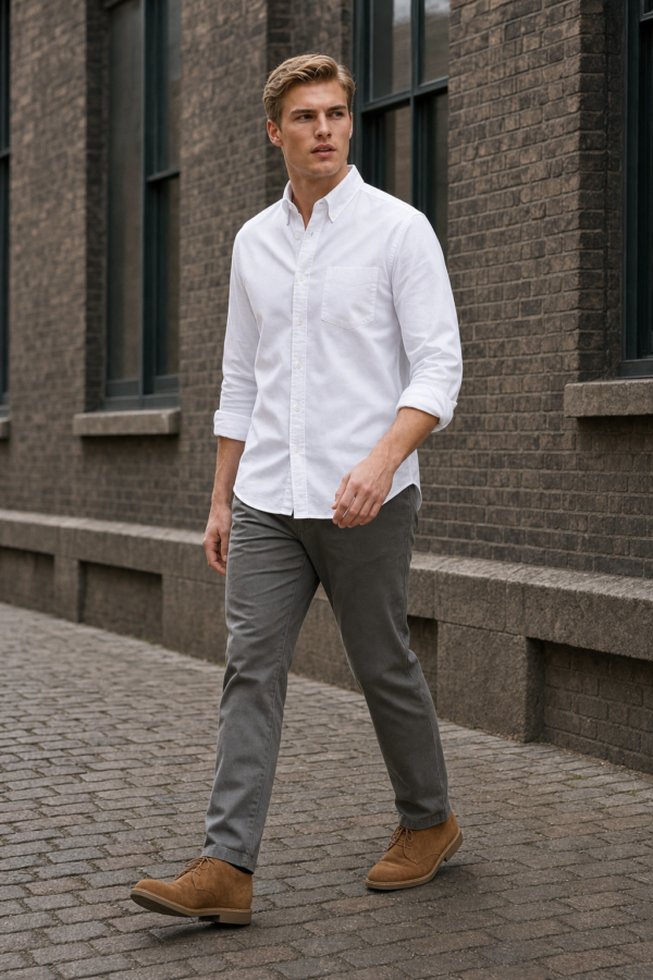Clerk 71 Oxford shirt alternate angle