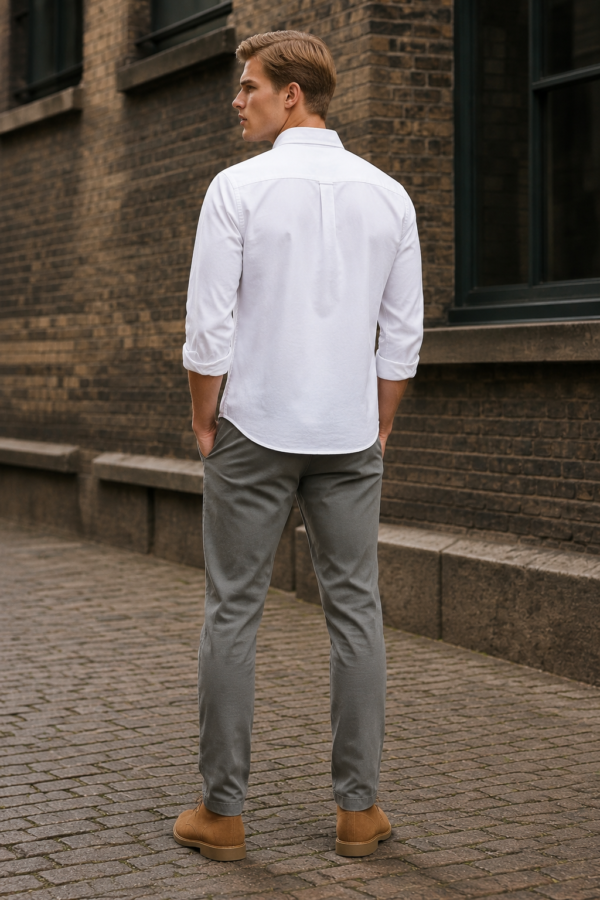 Clerk 71 Oxford shirt back or construction