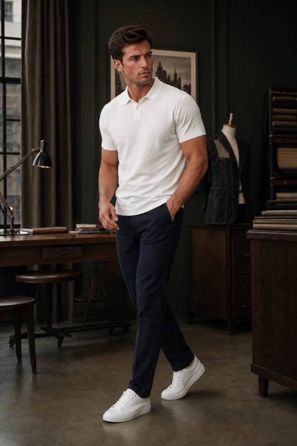 Clerk 72 knit polo alternate angle