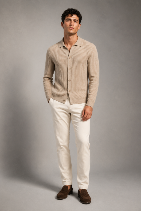 N9 74 rib cardigan product hero