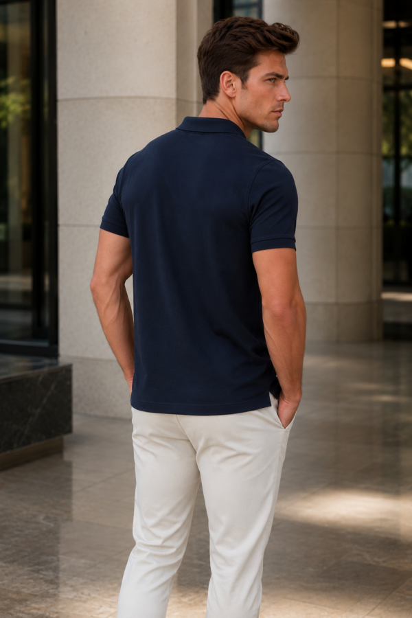 Bounces 77 knit polo back or construction