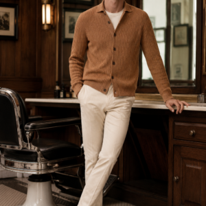 Forge 79 rib cardigan product hero