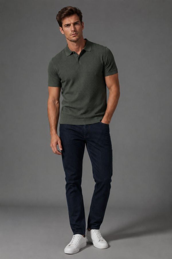 Clerk 82 knit polo product hero