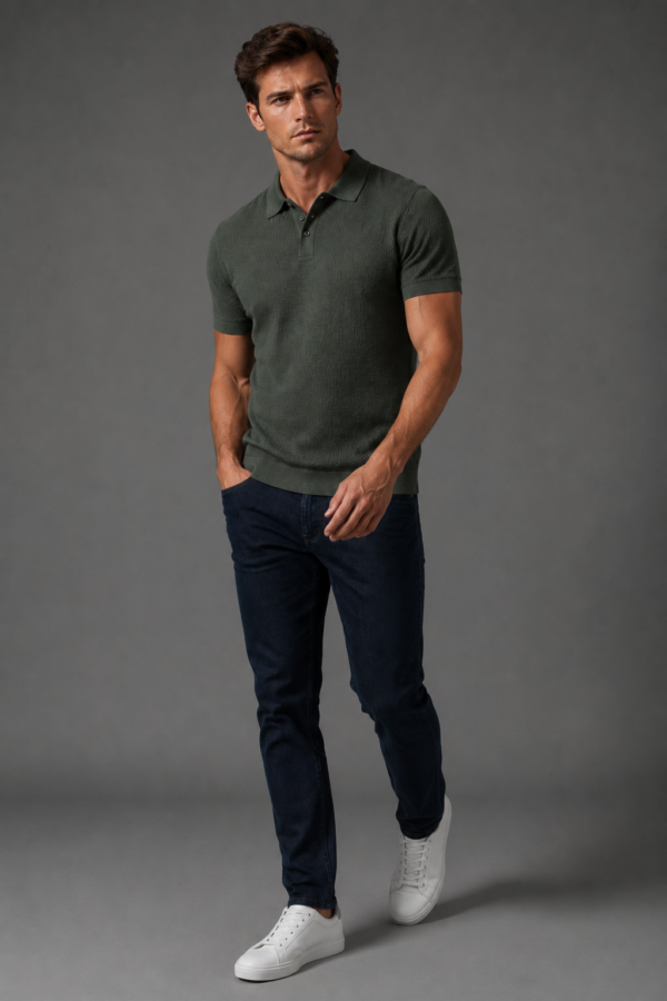 Clerk 82 knit polo alternate angle