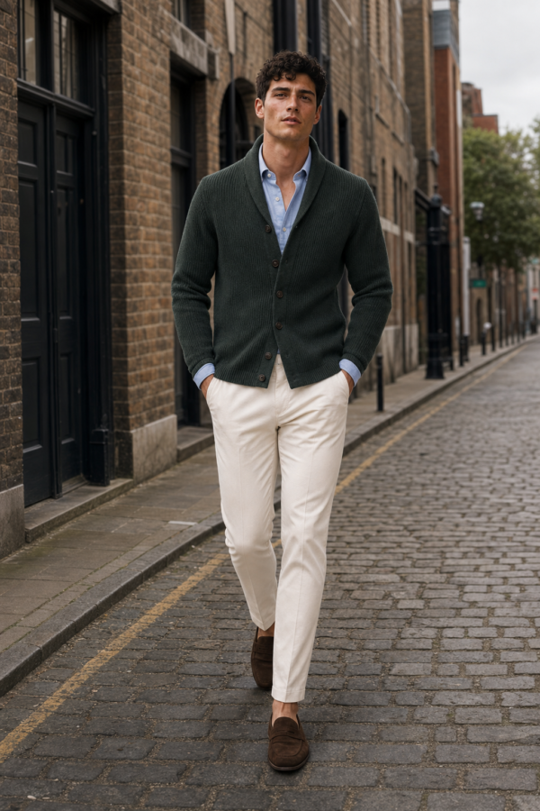 N9 84 rib cardigan product hero
